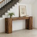 Lojan Dark Natural Console Table