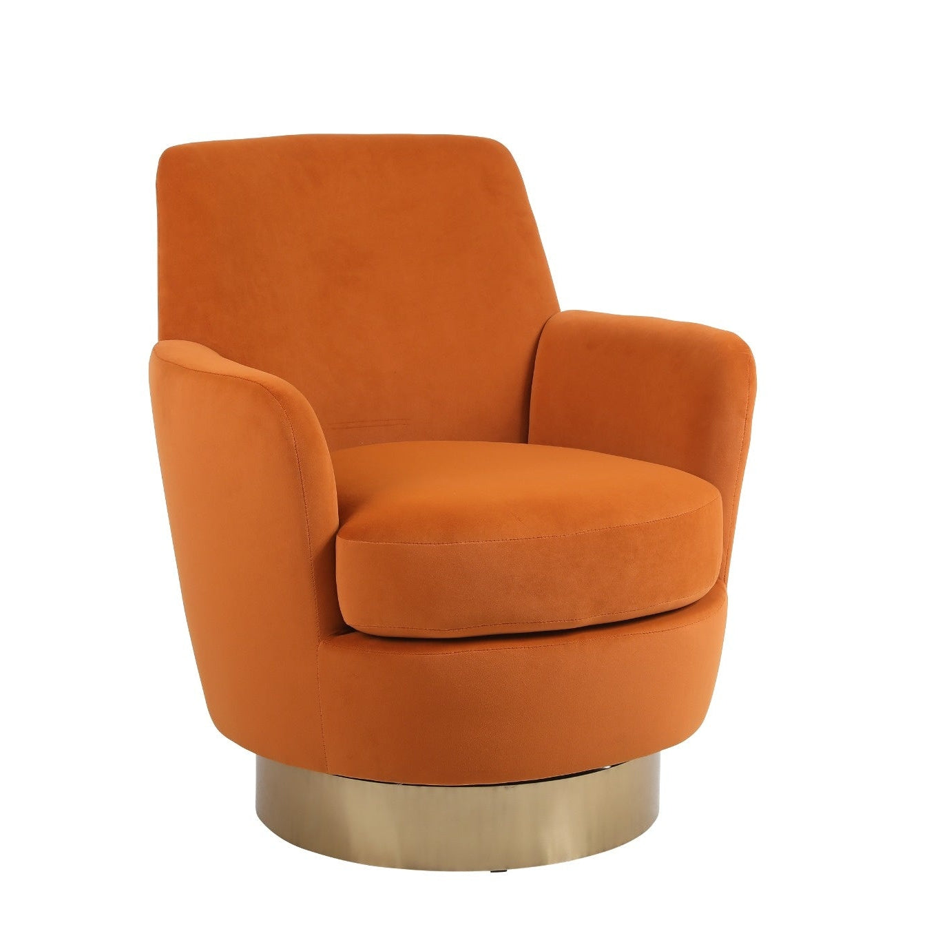 Fauteuil pivotant en velours