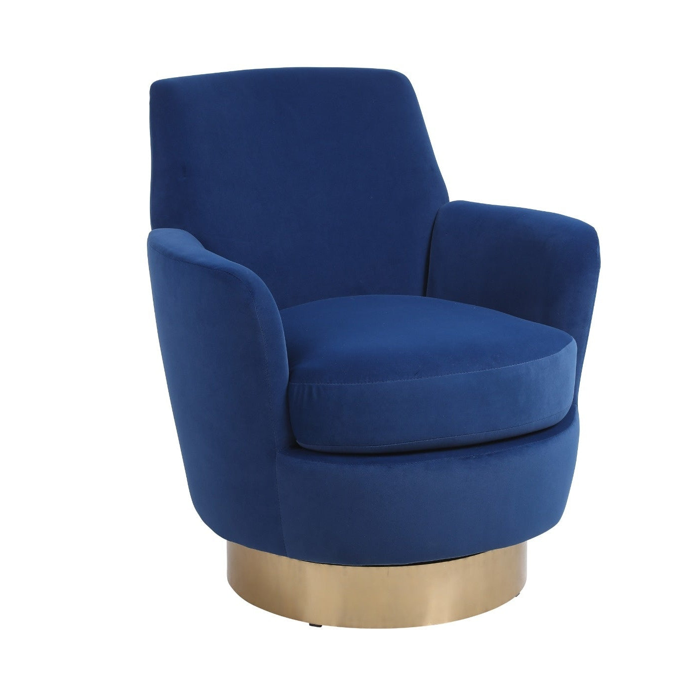 Fauteuil pivotant en velours