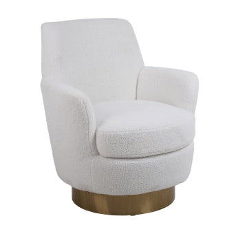 Fauteuil pivotant en velours