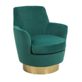 Velvet Swivel Barrel Chair