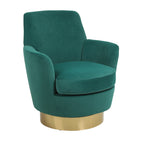 Fauteuil pivotant en velours