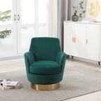 Fauteuil pivotant en velours