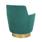Fauteuil pivotant en velours