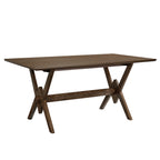 Table à manger rectangulaire Double V