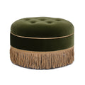 Yolanda 24 Round Upholstered Accent Ottoman