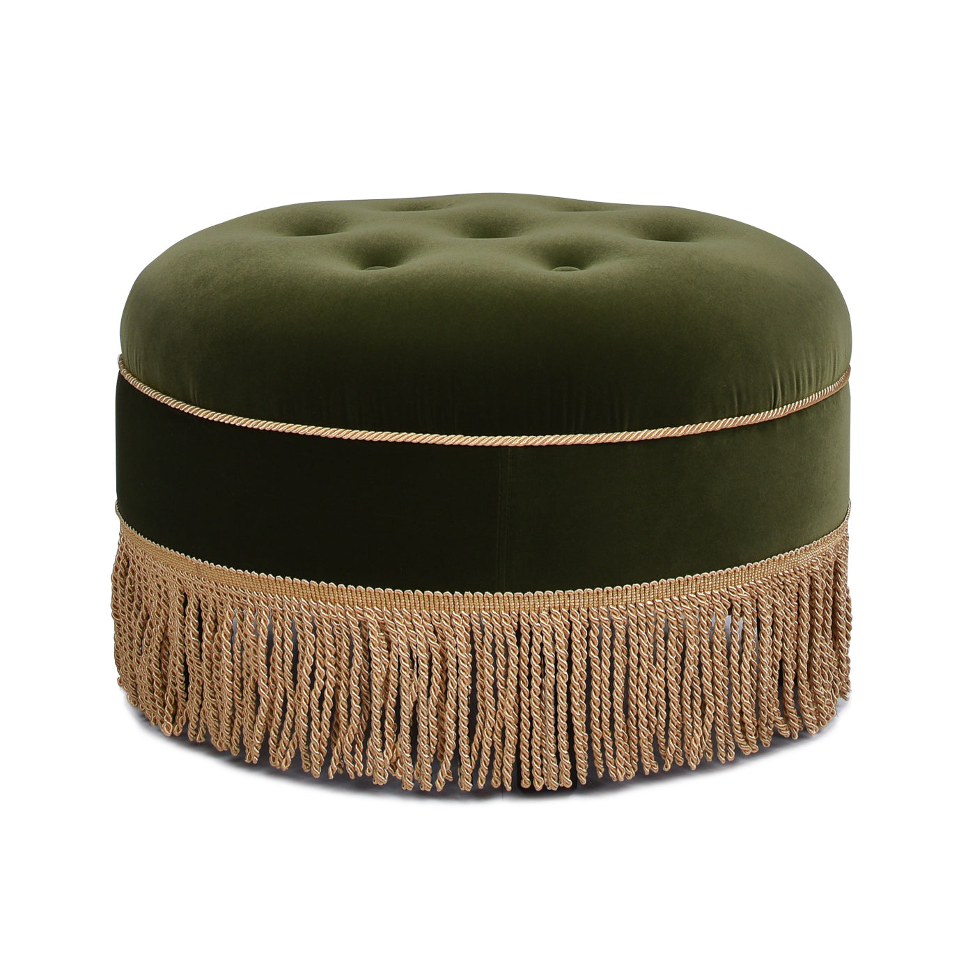 Yolanda 24 Round Upholstered Accent Ottoman