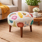 Tabouret d'appoint motif Suzani