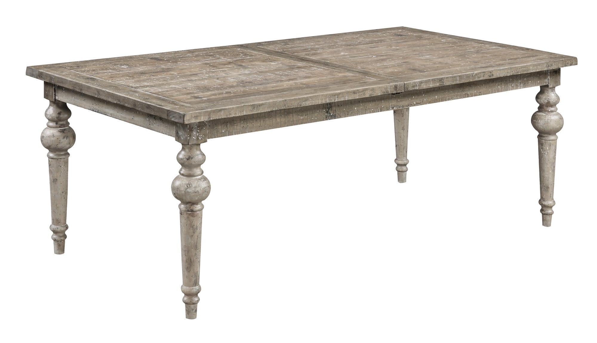 Luden Extendable Rectangular Dining Table with Turned Legs
