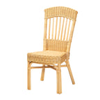 Chaise de salle à manger en bois massif rembourrée