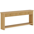 Console de canapé en bois extra longue et moderne