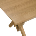 Table à manger rectangulaire Double V