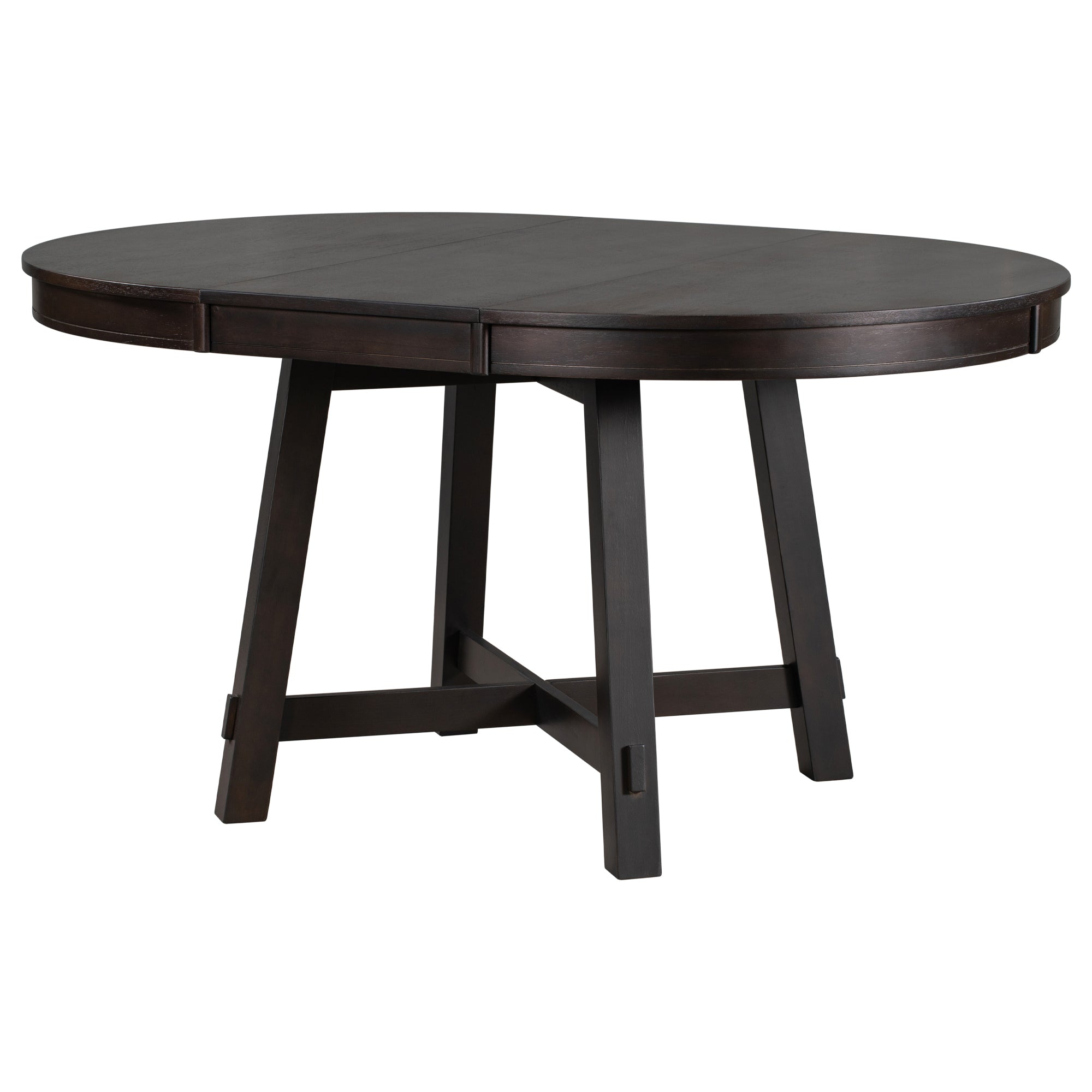Gia Farmhouse Round Extendable Dining Table with 16 Leaf