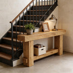 Console de ferme rustique surdimensionnée