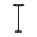 Scallop Mango Wood Pedestal Drink Table